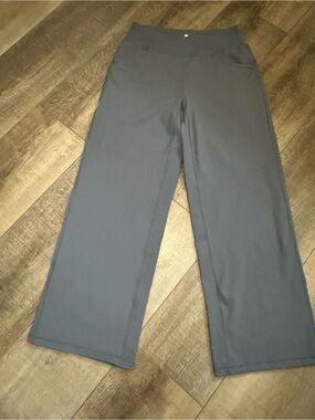 Women’s Wide-Leg Pull-On Track Pants in Slate Blue